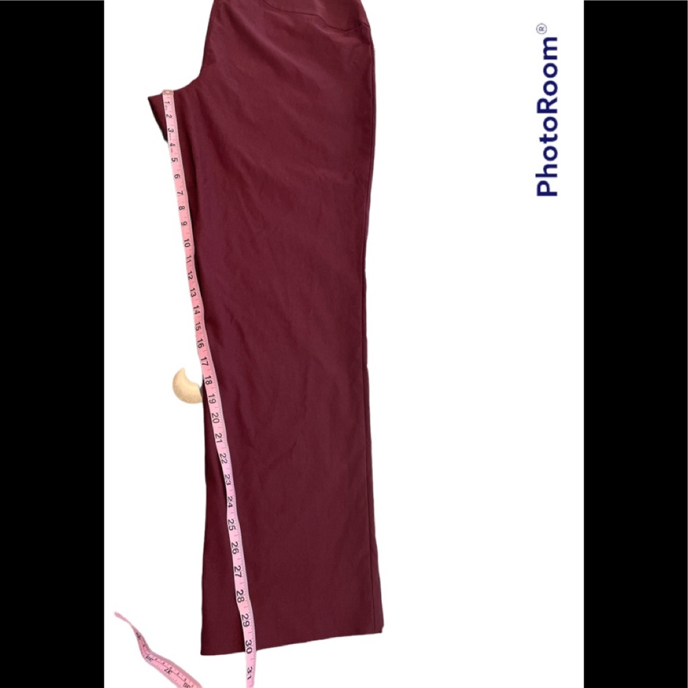 Nic+Zoe Purple-ish Port Burgundy Leggings Stretch straight leg pants NWT 18W - Picture 13 of 15